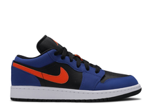 Load image into Gallery viewer, Air Jordan 1 Low Black Blue Orange (GS) Multi Sizes
