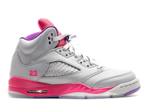 Load image into Gallery viewer, Jordan 5 Retro Cement Grey Pink (GS) Size 6Y
