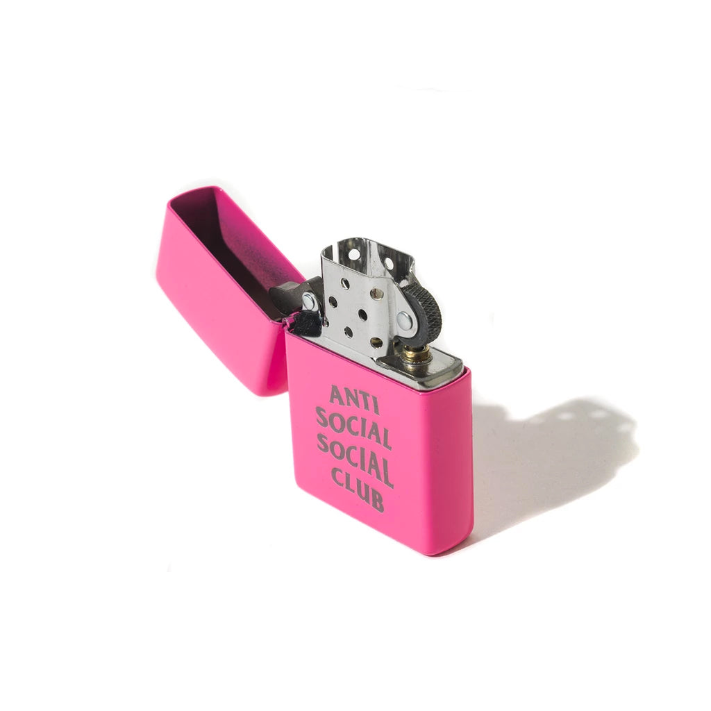 Anti Social Social Club ASSC Zippo Lighter Pink