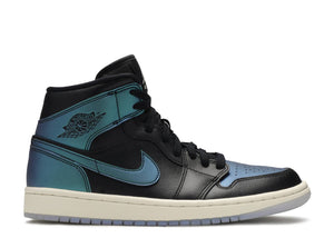 Jordan 1 Mid Iridescent Black (W) Multi Sizes