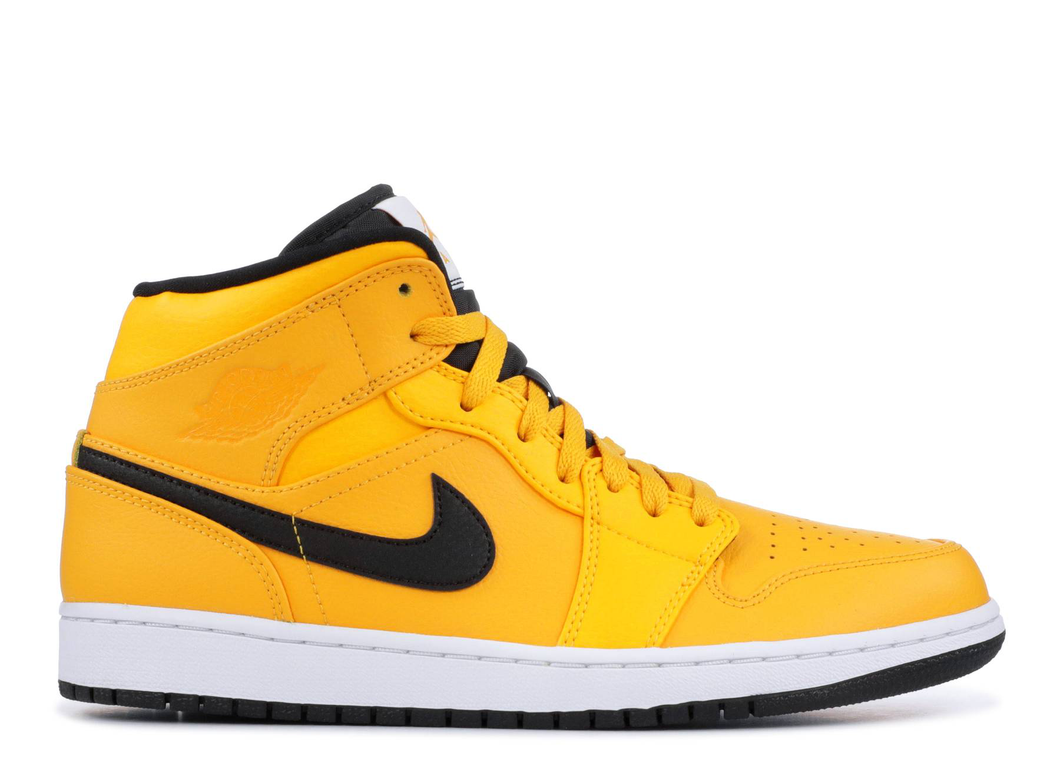 Jordan 1 Mid University Gold Black