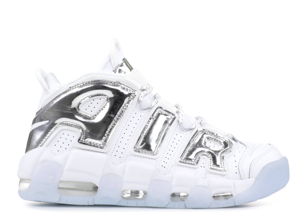 Nike Air More Uptempo Chrome White (W)