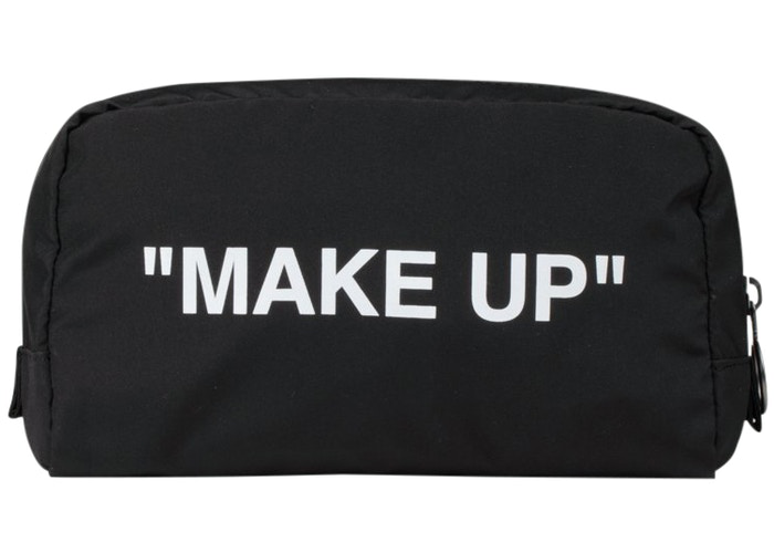 OFF-WHITE Make Up Pouch Black/White