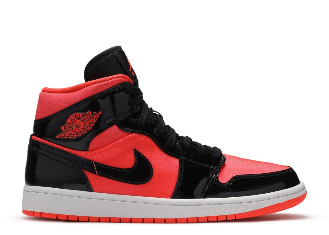 Jordan 1 Mid Hot Punch Black (W) Size 6 W