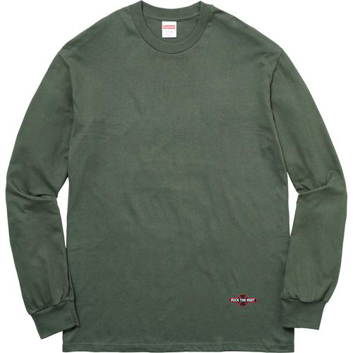 Supreme Independent Fuck The Rest Long Sleeve Tee Olive Green Size M