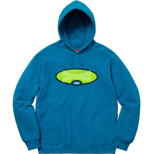 Supreme Reverse Fleece Hooded Sweatshirt Dark Aqua Size XL