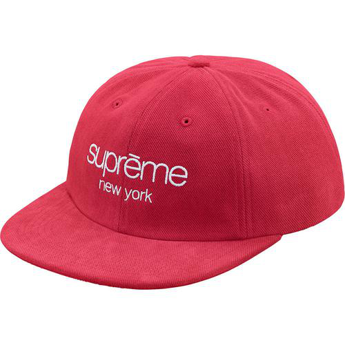 Supreme Classic Logo 6-Panel Red