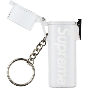 Supreme Waterproof Lighter Case Keychain Clear