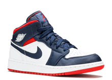 Load image into Gallery viewer, AIR JORDAN 1 MID GS &#39;USA OLYMPIC&#39; Size 6.5 Y
