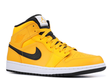 Load image into Gallery viewer, Jordan 1 Mid University Gold Black
