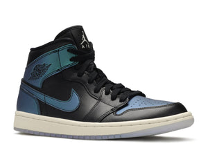 Jordan 1 Mid Iridescent Black (W) Multi Sizes