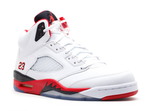 Load image into Gallery viewer, Jordan 5 Retro Fire Red Black Tongue (2013) Size 10 US
