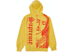 Supreme Mary Hooded Sweatshirt Yellow Size M