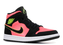 Load image into Gallery viewer, Jordan 1 Mid Black Hot Punch (W) Size 12W
