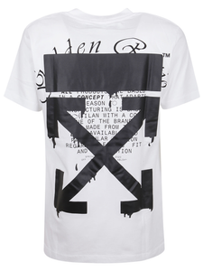 OFF-WHITE Dripping Arrows S/S Over T-shirt White Size XL