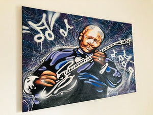 Gerard Gademan Painting BBKING One of a Kind, (Switzerland only Delivery)