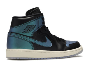 Jordan 1 Mid Iridescent Black (W) Multi Sizes