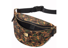 Load image into Gallery viewer, MCM x BAPE Stark Belt Bag Medium Visetos Camo
