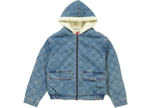 Load image into Gallery viewer, Supreme Quilted Denim Pilot Jacket Washed Blue Size S
