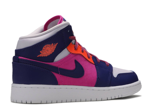 Jordan 1 Mid Fire Pink Barely Grape (GS) Size 5Y