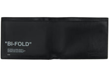 Load image into Gallery viewer, OFF-WHITE Quote Bifold Wallet  &quot;BI-FOLD&quot; Black White
