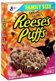 Travis Scott's Reeses's Puffs Cereals Family Size