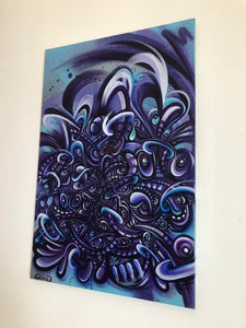 Gerard Gademan Painting PURPLE DREAM  One of a Kind, (Switzerland only Delivery)