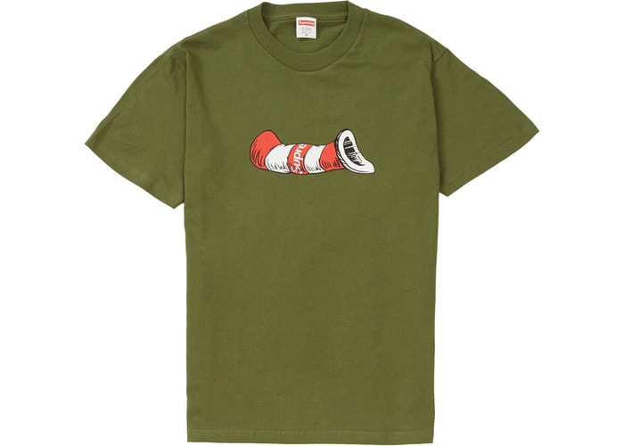 Supreme Cat in the Hat Tee Olive Size M