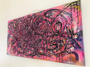 Gerard Gademan Painting HARDCORE One of a Kind, (Switzerland only Delivery)