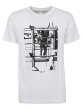 Load image into Gallery viewer, OFF-WHITE Scaffolding S/S Slim Tee White-Black Size XS / S / L /  XL
