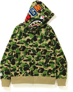 BAPE Abc Camo Shark Full Zip Hoodie Size S / M