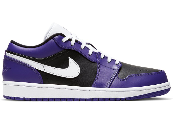 Jordan 1 Low Court Purple Black