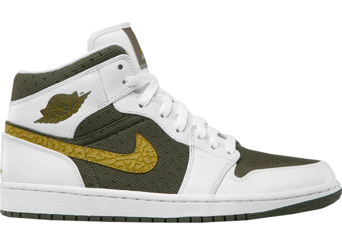 Jordan 1 Phat Mid White Peat Moss Cargo Khaki (2012)