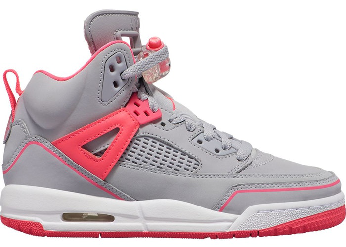 Jordan Spizike Wolf Grey Racer Pink (GS) Size 6.5Y