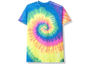 Anti Social Social Club Laguna Tee Rainbow Tie Dye Size XL