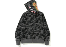 Load image into Gallery viewer, BAPE ABC Camo Shark Full Zip Hoodie Black
