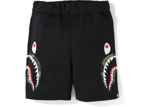 BAPE Double Knit Side Shark Shorts Black Size L