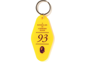 BAPE Room Keychain yellow and red