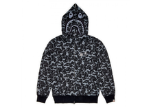 Load image into Gallery viewer, BAPE x Dover Street Market Special Camo Shark Full Zip Hoodie Black Size S
