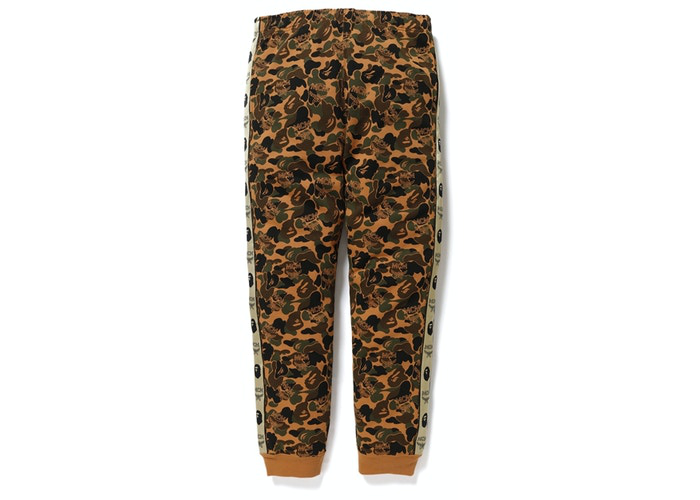 BAPE x MCM Camo Slim Women Sweatpants Brown Size S