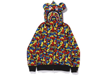 Load image into Gallery viewer, BAPE x Medicom Toy Camo Bear Shark Full Zip Hoodie Multi Size L
