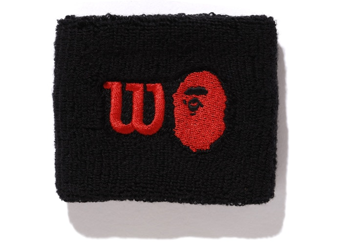 BAPE x Wilson Wristband Black