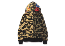 Load image into Gallery viewer, BAPE 1st Camo Half Shark Full Zip Hoodie Green Camo Size L
