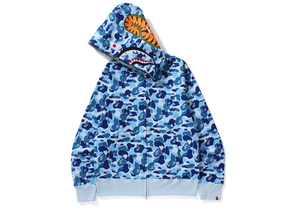 BAPE ABC Shark Full Zip Hoodie Blue Size XL