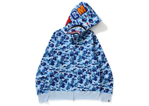 BAPE ABC Shark Full Zip Hoodie Blue Size XL