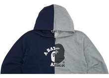 Load image into Gallery viewer, BAPE College X By Bathing Ape Full Zip Hoodie Navy/Grey Size S
