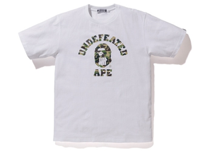 BAPE X Undefeated ABC College ABC Tee White/Green Size XL