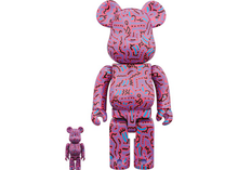 Load image into Gallery viewer, Bearbrick Keith Haring 2 100% &amp; 400% Set Purple
