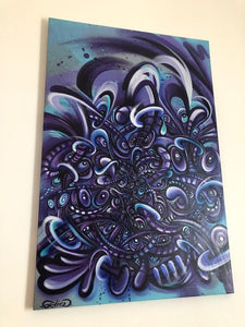 Gerard Gademan Painting PURPLE DREAM  One of a Kind, (Switzerland only Delivery)