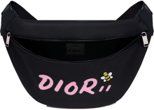 Load image into Gallery viewer, Dior x Kaws Belt Bag Pink Logo Nylon Black
